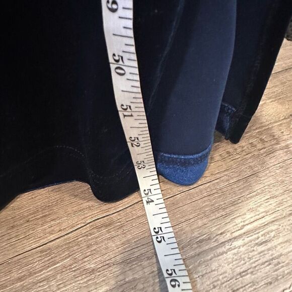 Vintage 90s Fashion Bug Velour Maxi Evening Dress Bolero Set Whimsy Blue Size 8 - Picture 15 of 16